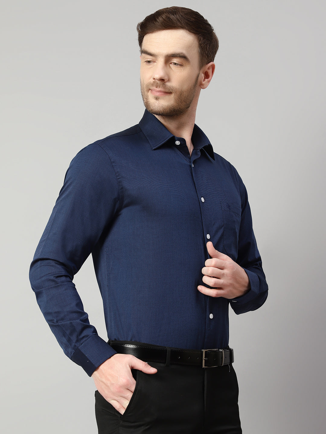 Cantabil Men Navy Shirt (7113720201355)