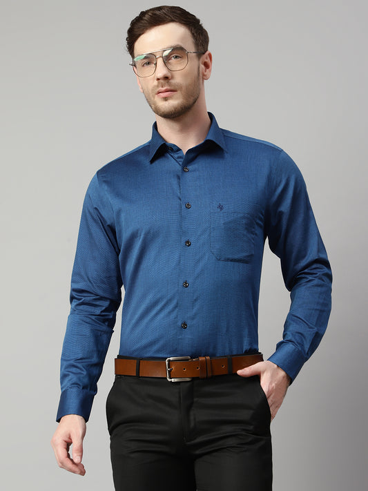 Cantabil Men Blue Shirt (7113709191307)