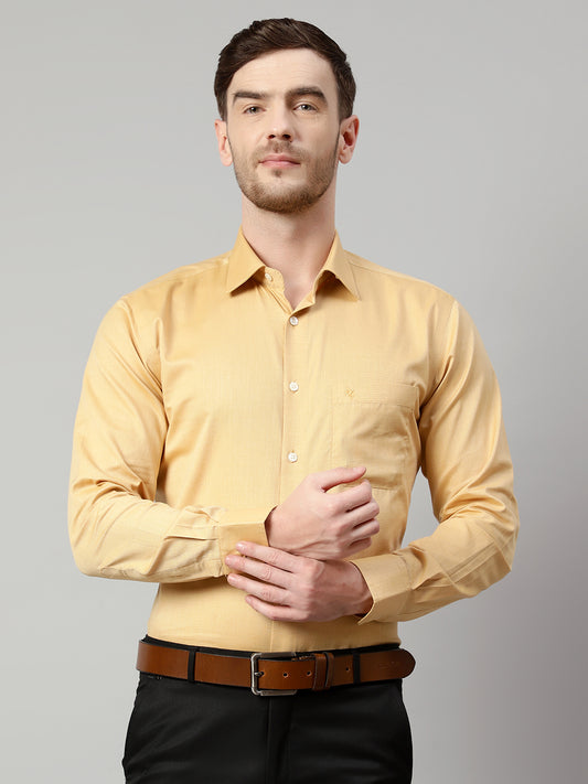 Cantabil Men Mustard Shirt (7113756508299)