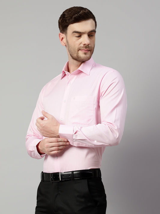 Cantabil Men Pink Shirt (7113774563467)