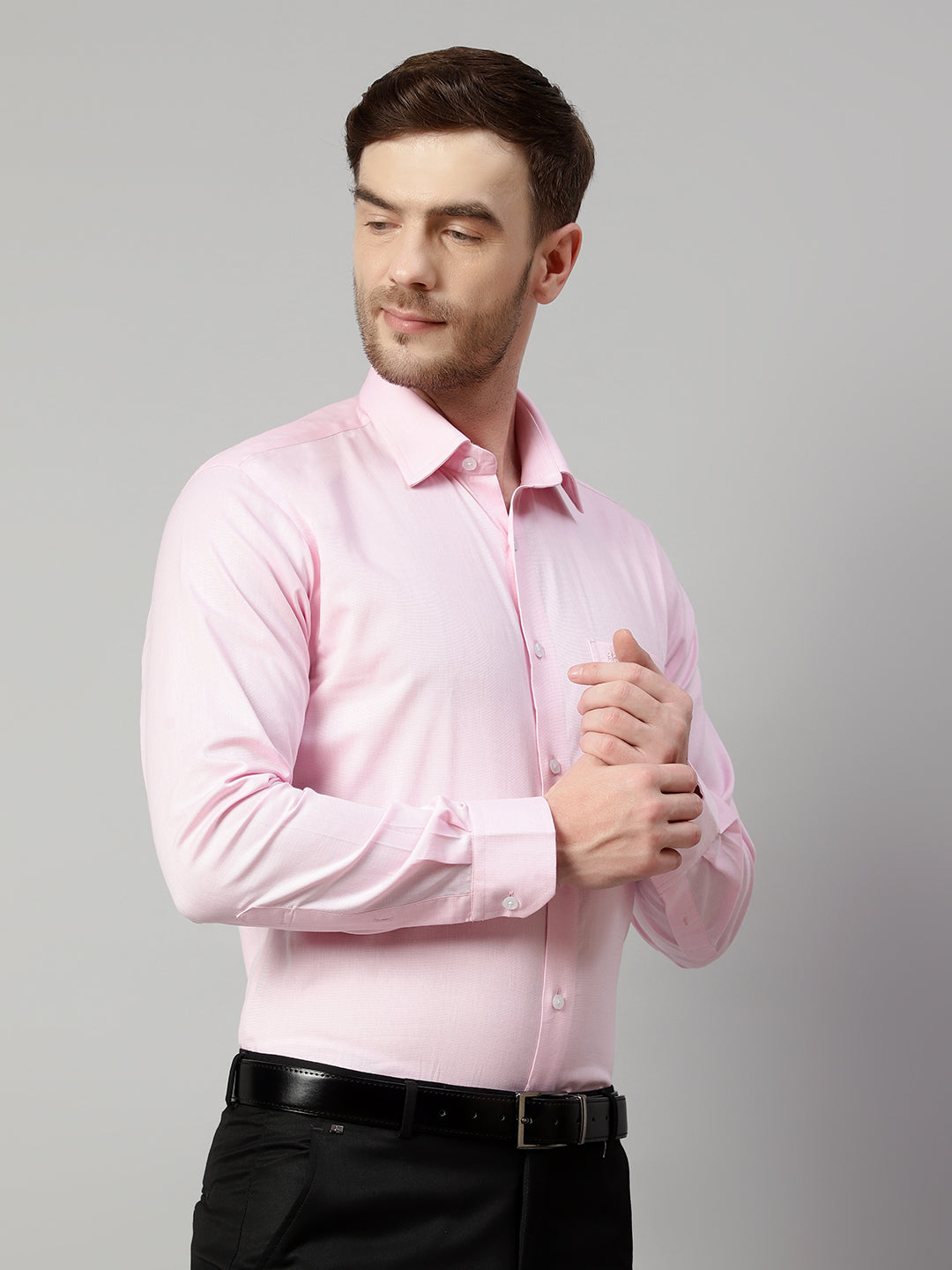 Cantabil Men Pink Shirt (7113774563467)