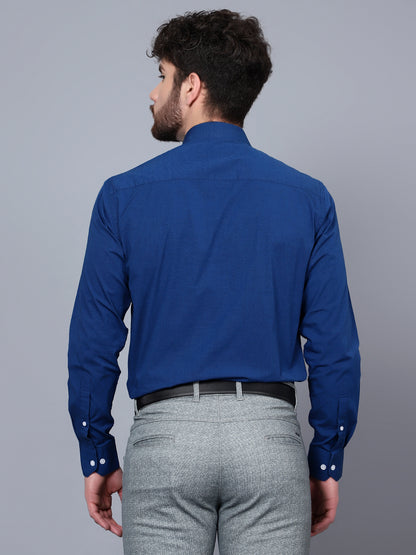 Cantabil Men Royal Blue Shirt (7091428688011)