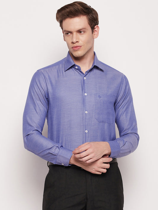 Cantabil Men Blue Shirt (7057399349387)