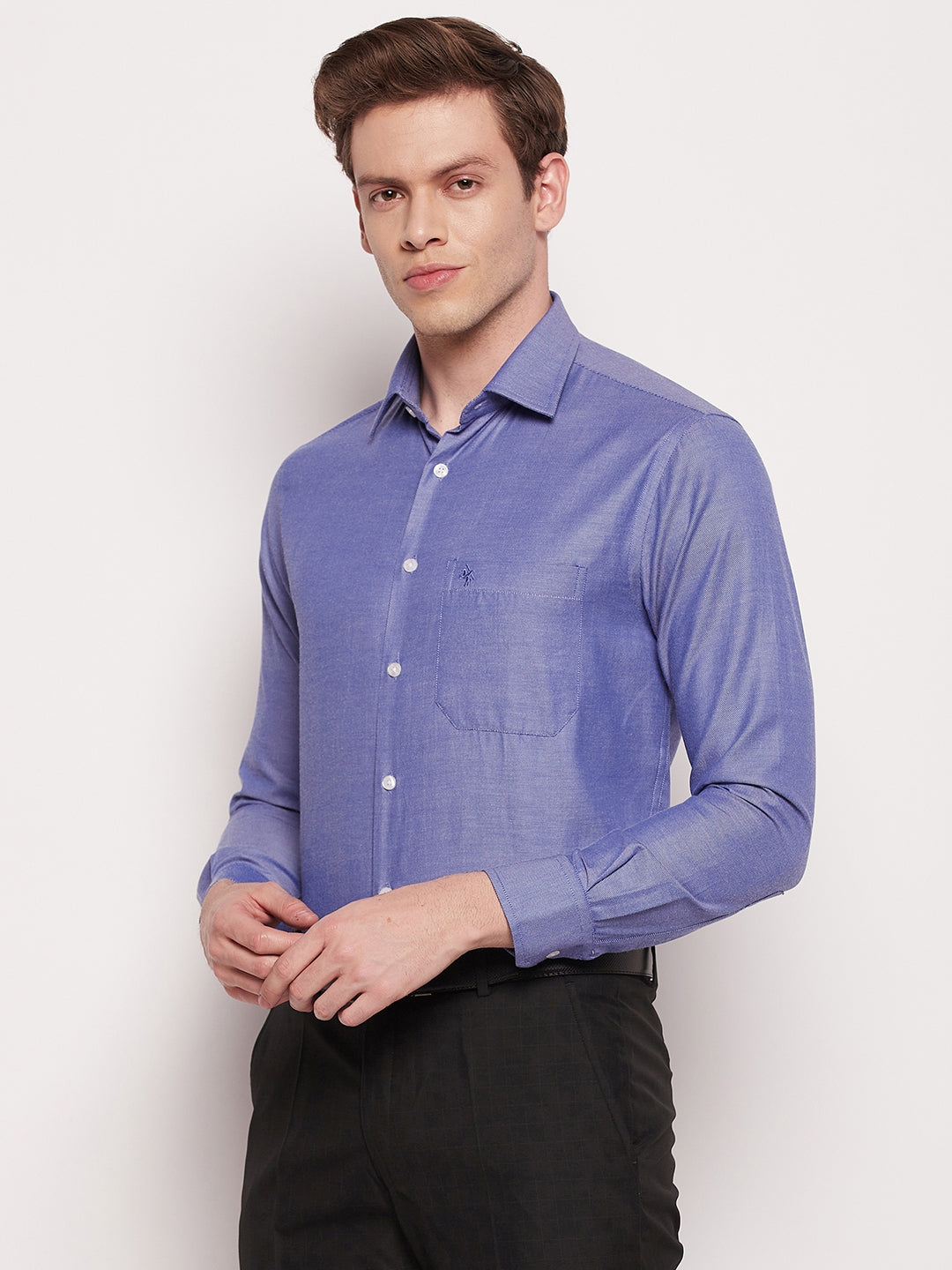 Cantabil Men Blue Shirt (7057399349387)