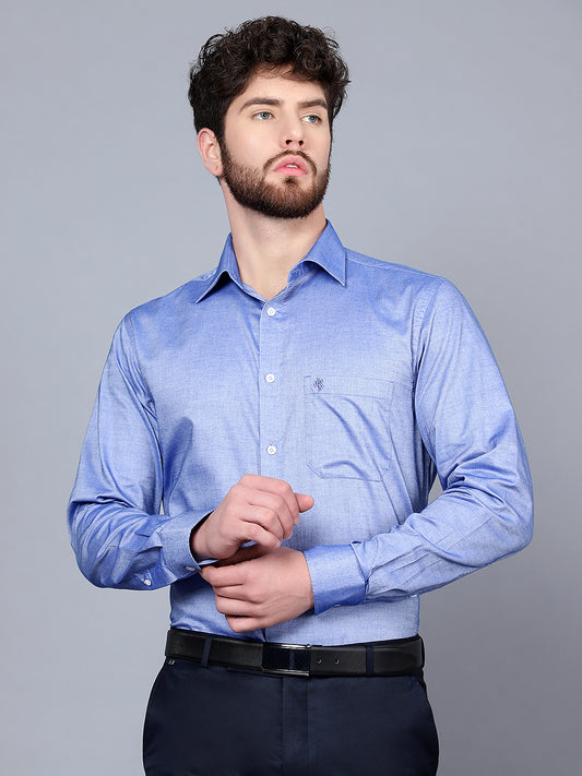 Cantabil Men Blue Shirt (7091431374987)