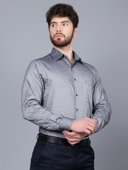 Cantabil Men Charcoal Shirt (7091434553483)