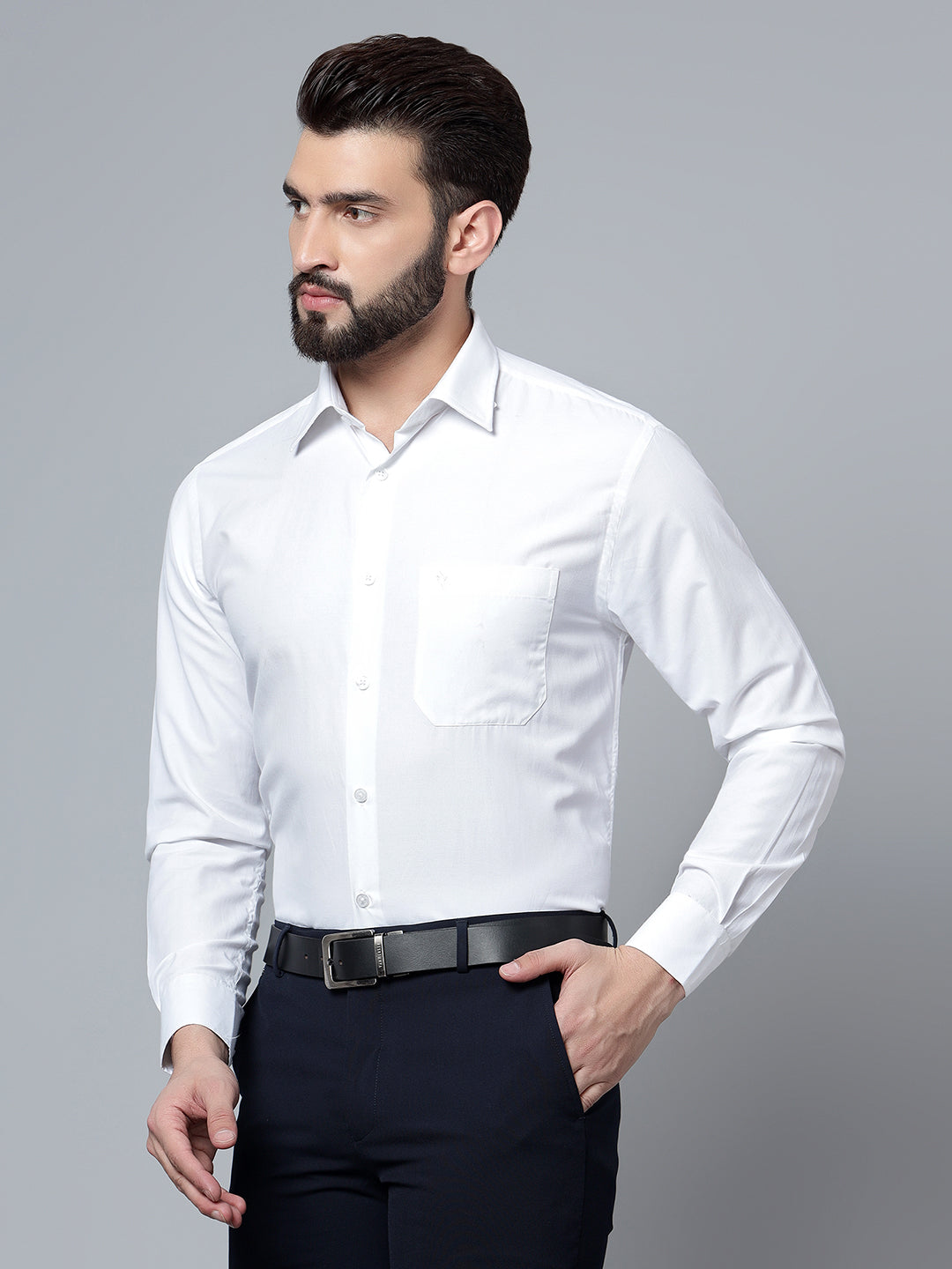 Cantabil Men White Shirt (7121302028427)