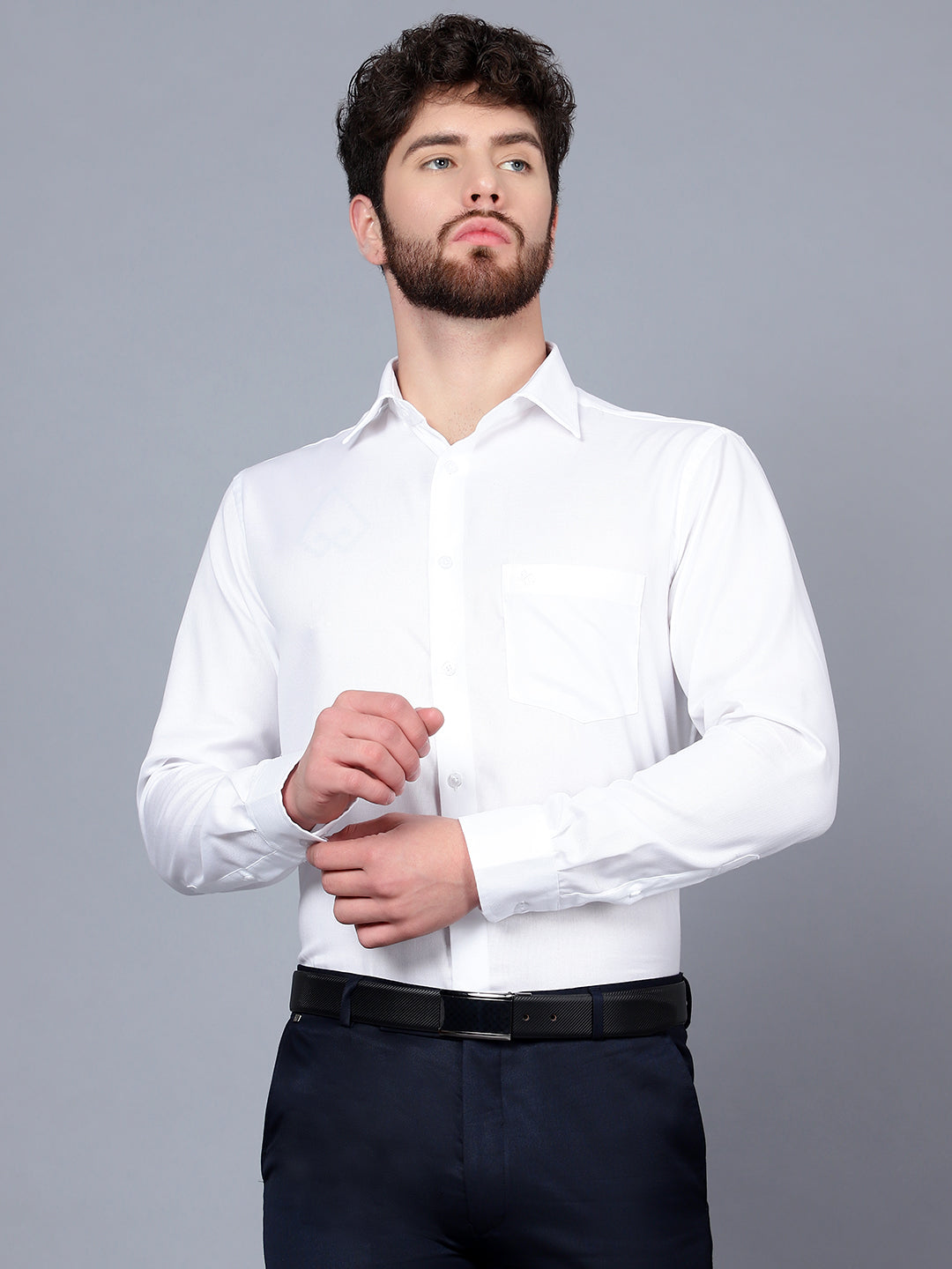 Cantabil Men White Shirt (7091450904715)