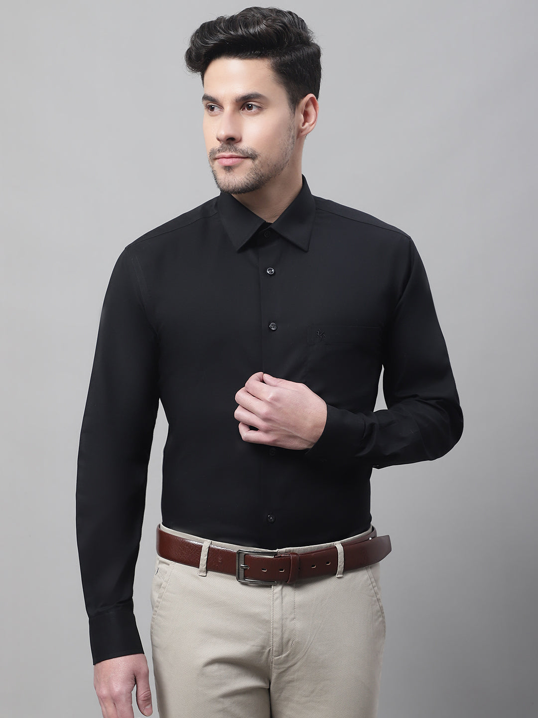 Cantabil Men Black Shirt (7082082992267)