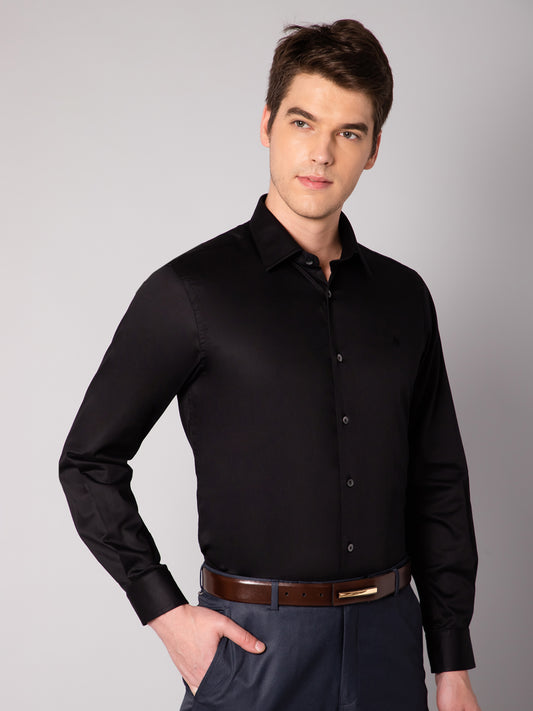 Cantabil Men's Black Shirt (7048927150219)