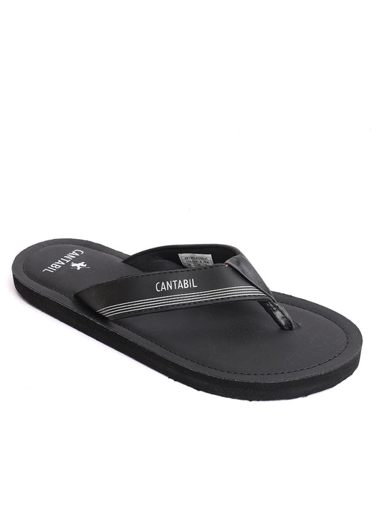 Cantabil Mens Black Slippers (7030694838411)