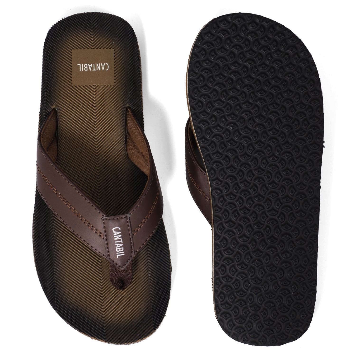 Cantabil Men's Brown Slippers (6854361907339)