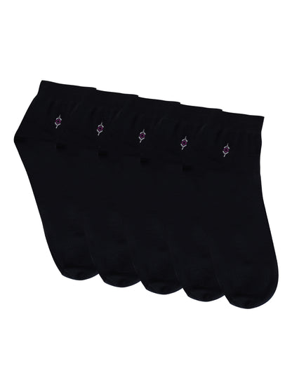 Cantabil Men Set of 5 Ankle Length Navy Socks (6869993193611)
