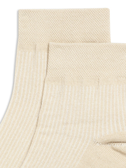 Cantabil Men Set of 5 Cream Ankle Length Socks (6833282285707)