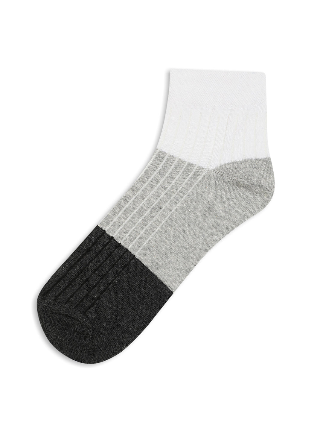 Cantabil Men Set of 5 Grey Melange Ankle Length Socks (6833278877835)