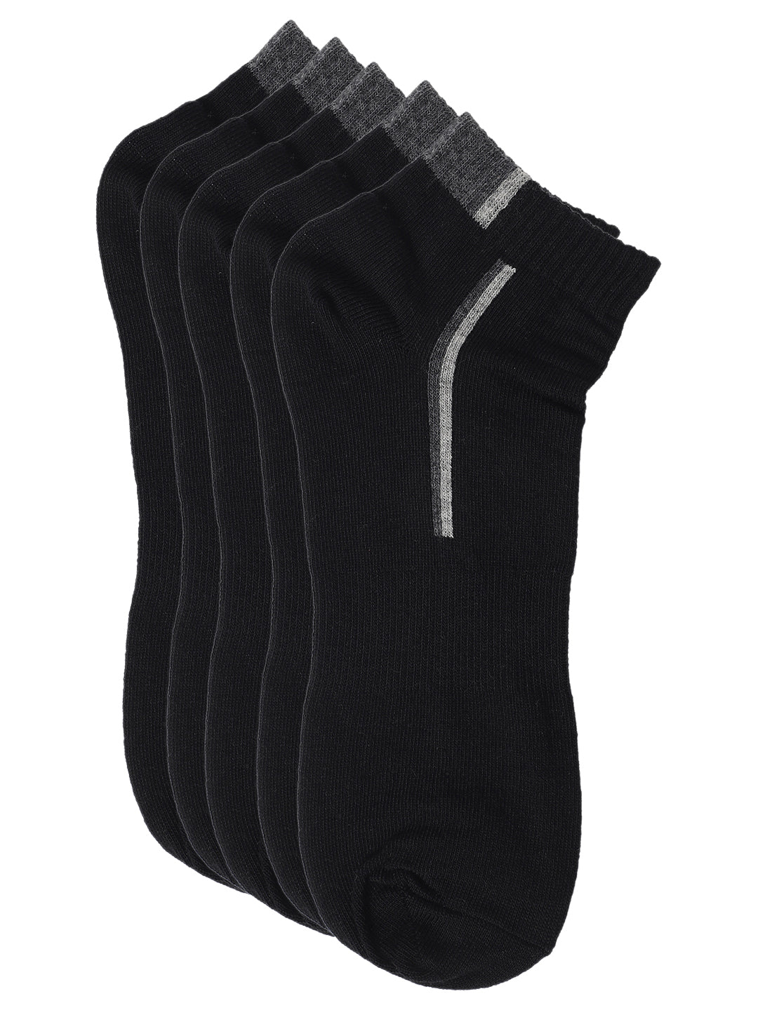 Cantabil Men Pack of 5 Black Socks (7074727526539)