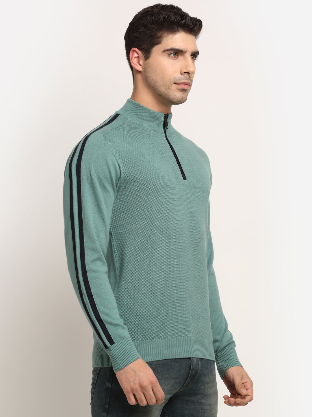 Cantabil Men's Green Sweater (6691257811083)