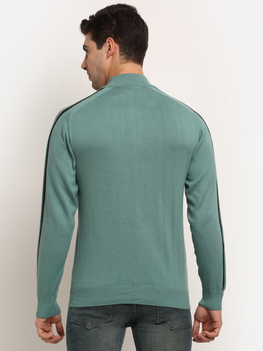 Cantabil Men's Green Sweater (6691257811083)