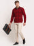 Cantabil Red Sweater for Men's (6709151465611)