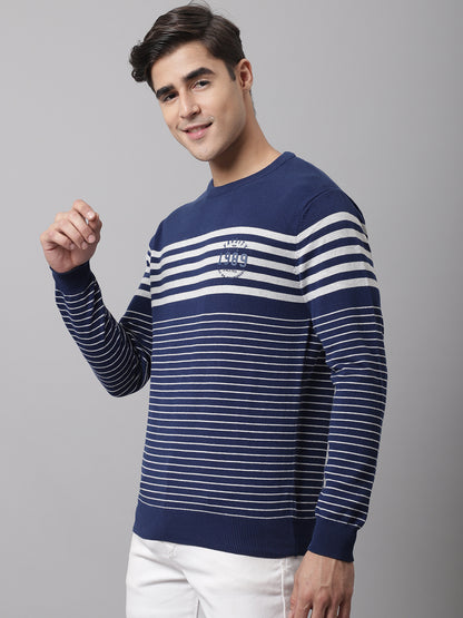 Cantabil  Men Ink Blue Sweater (7044118380683)