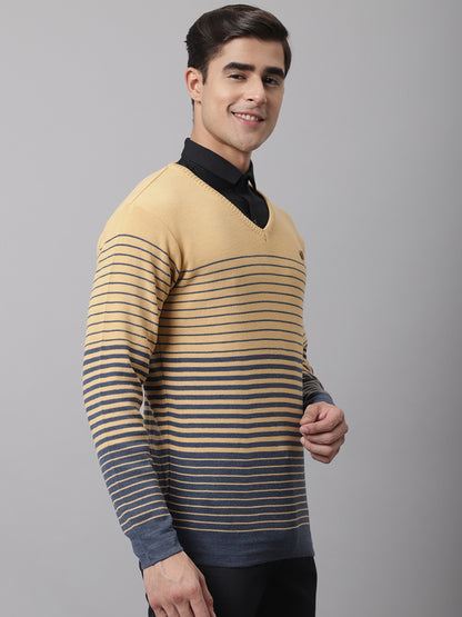 Cantabil  Men Mustard Sweater (7044639719563)