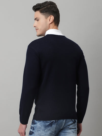 Cantabil Mens Navy Sweater (7047832928395)