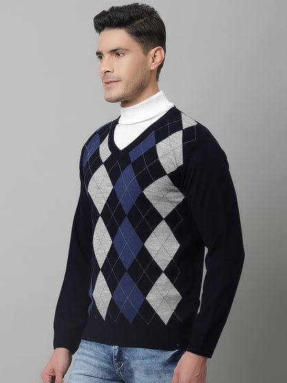 Cantabil Mens Navy Sweater (7047832928395)