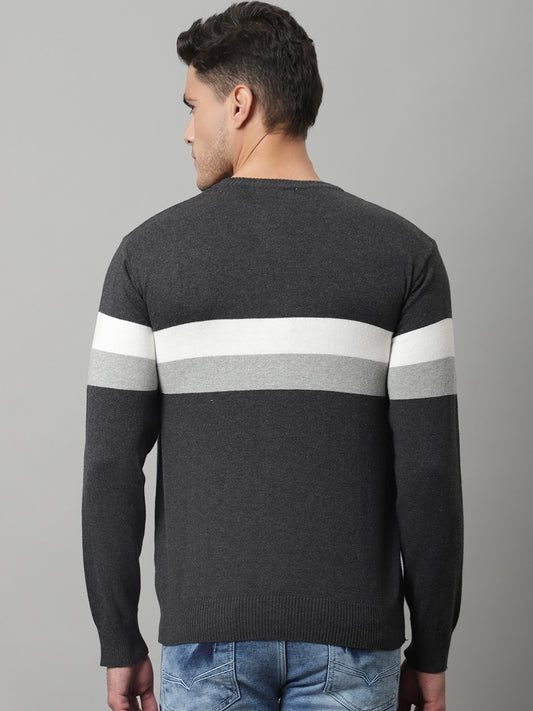 Cantabil Mens Grey Melange Sweater (7047834566795)