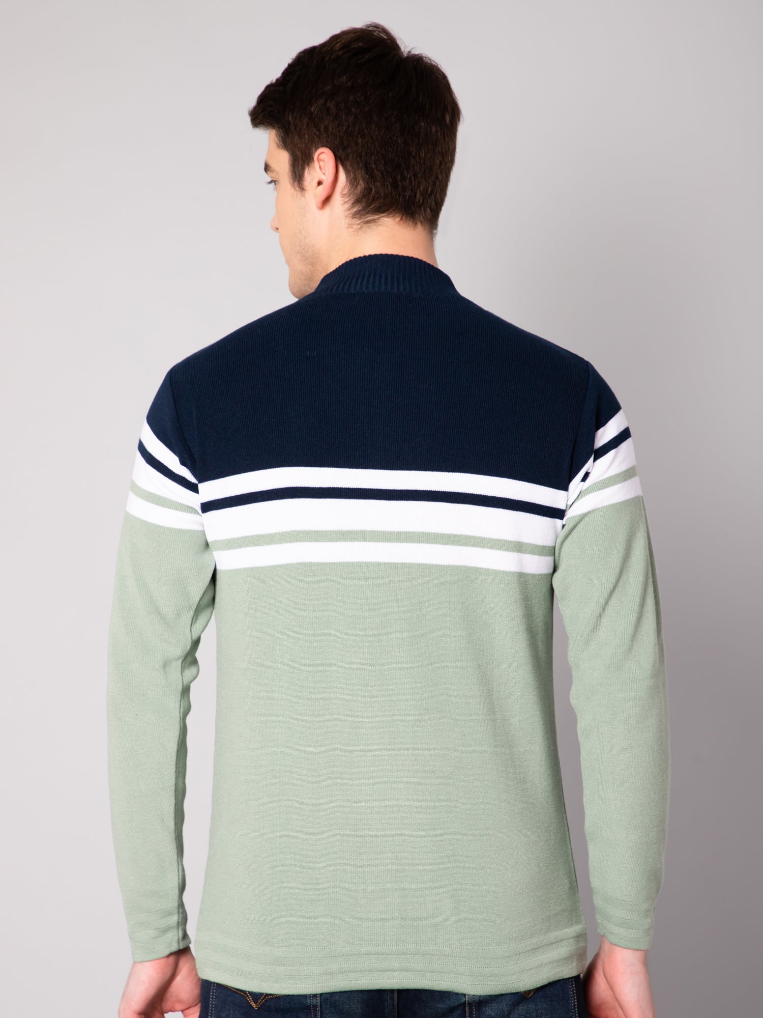 Cantabil Mens Light Green Sweater (7031701307531)