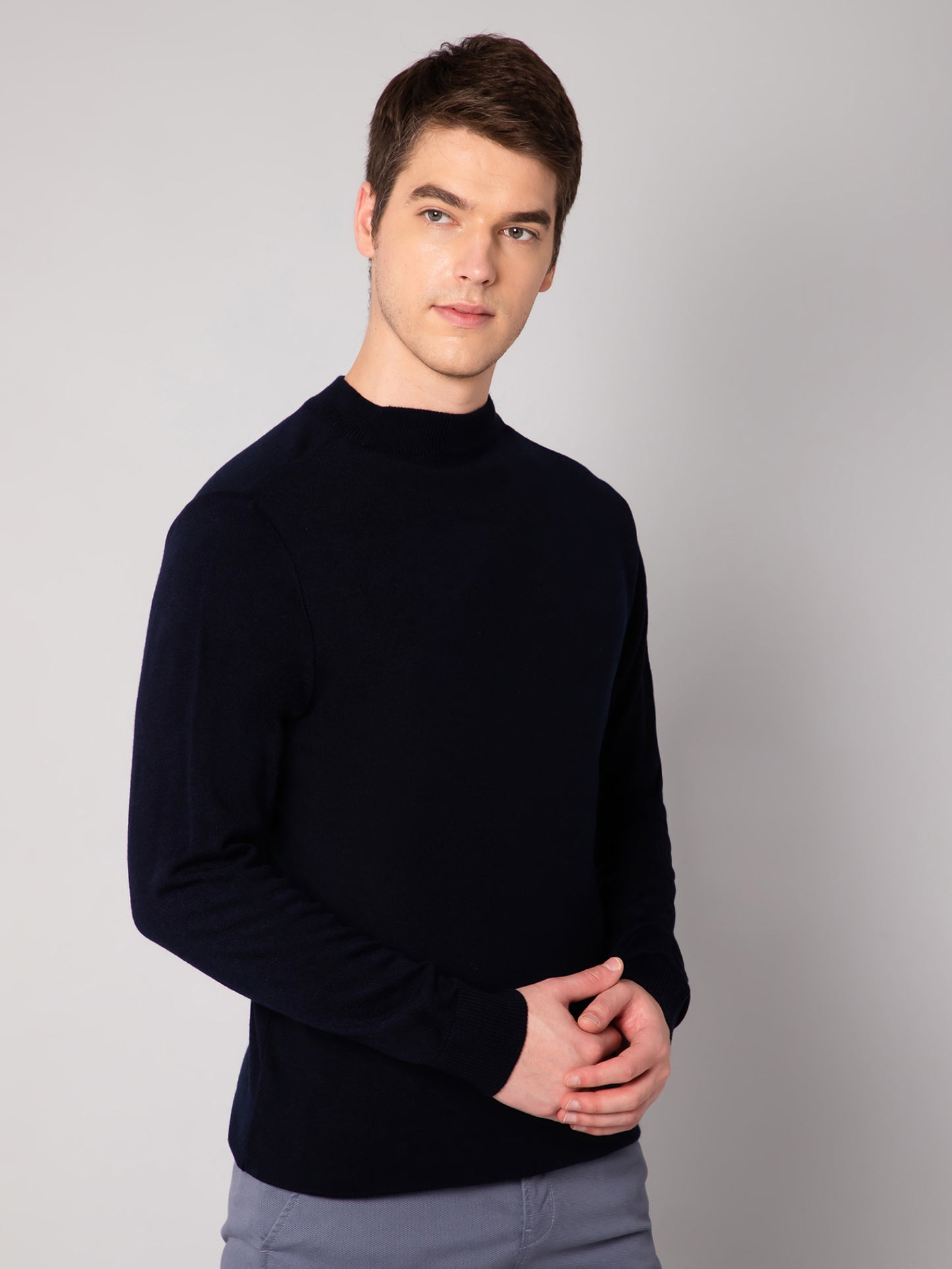 Cantabil Mens Navy Sweater (7031742136459)