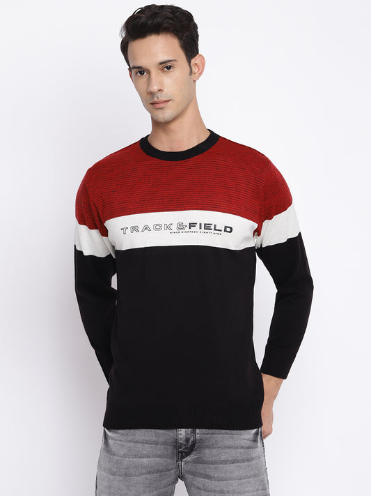 Cantabil Men Red Sweater (7046843072651)