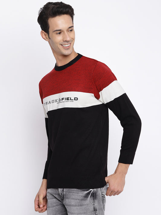 Cantabil Men Red Sweater (7046843072651)
