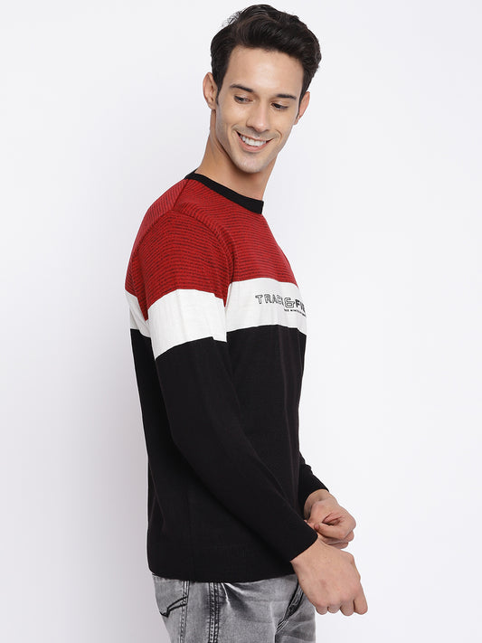 Cantabil Men Red Sweater (7046843072651)