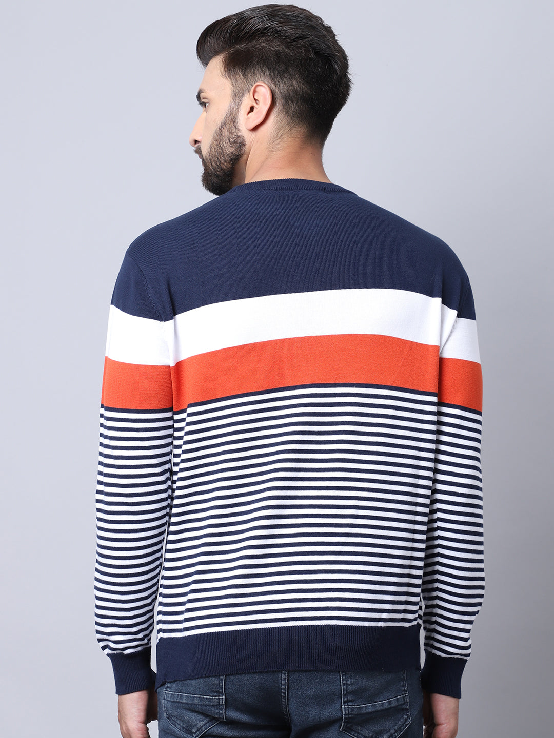 Cantabil Men Navy Pullover Sweater (7008170770571)