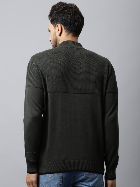 Cantabil Mens Olive Sweater (7032516444299)