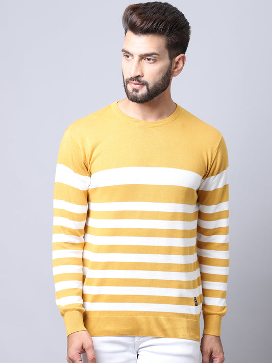 Cantabil Men Mustard Pullover Sweater (7008196395147)