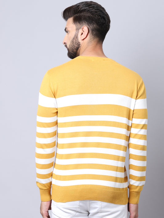 Cantabil Men Mustard Pullover Sweater (7008196395147)