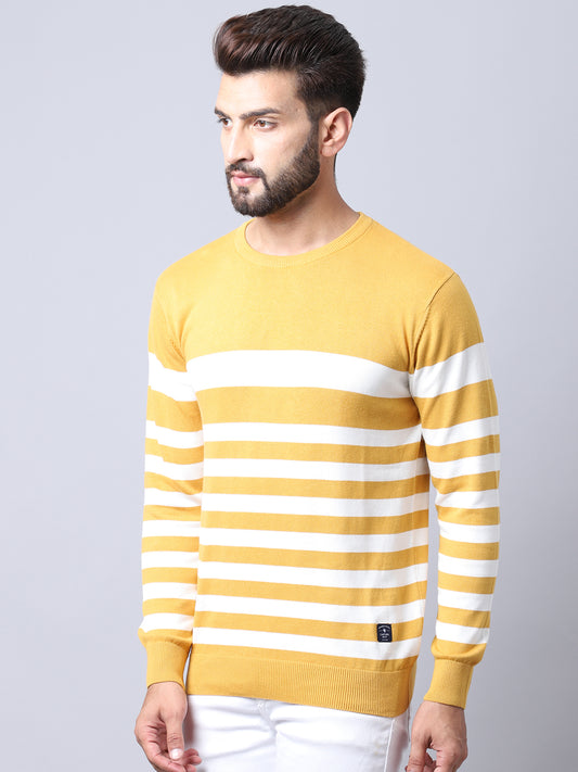 Cantabil Men Mustard Pullover Sweater (7008196395147)