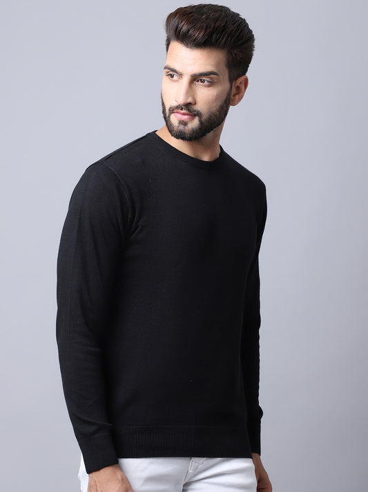 Cantabil Men Black Pullover Sweater (7008197968011)