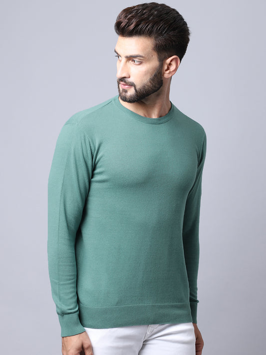 Cantabil Men Green Pullover Sweater (7008206618763)