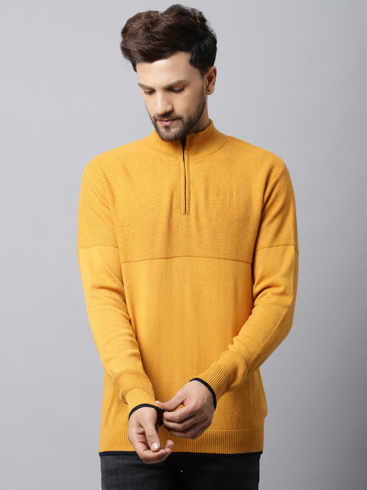 Cantabil Mens Mustard Sweater (7032513167499)