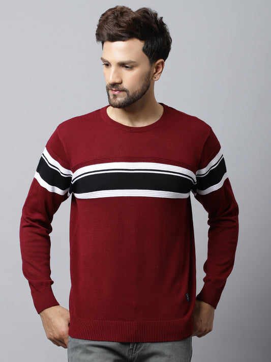 Cantabil Mens Maroon Sweater (7032520507531)