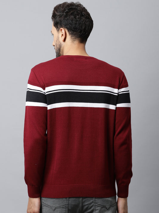 Cantabil Mens Maroon Sweater (7032520507531)