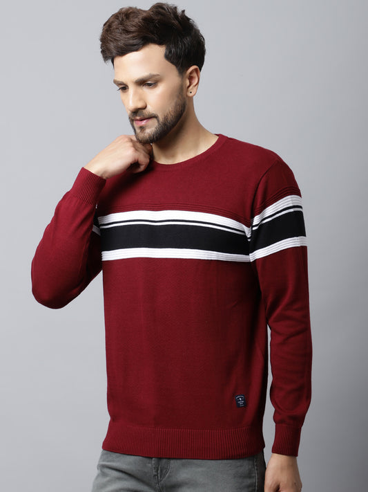 Cantabil Mens Maroon Sweater (7032520507531)