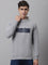 Cantabil Men Grey Melange Sweatshirt (7047347241099)