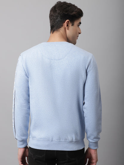 Cantabil Men Sky Melange Sweatshirt (7047349960843)