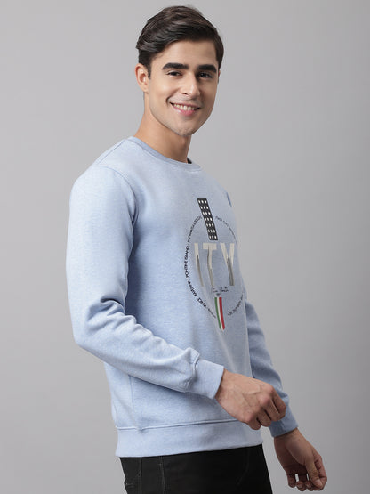 Cantabil Men Sky Melange Sweatshirt (7047349960843)