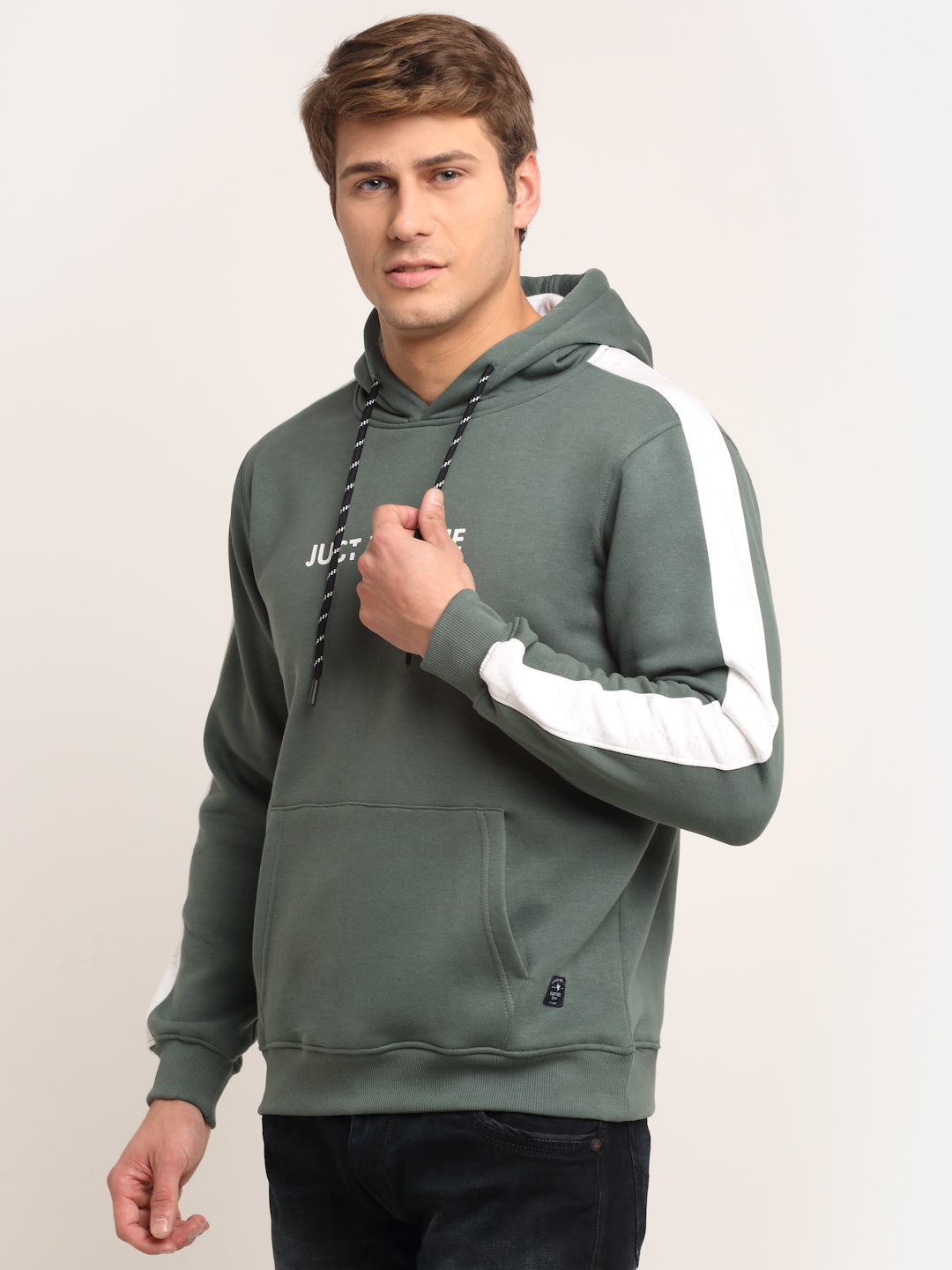 Cantabil Green Sweatshirt for Men's (6709159231627)