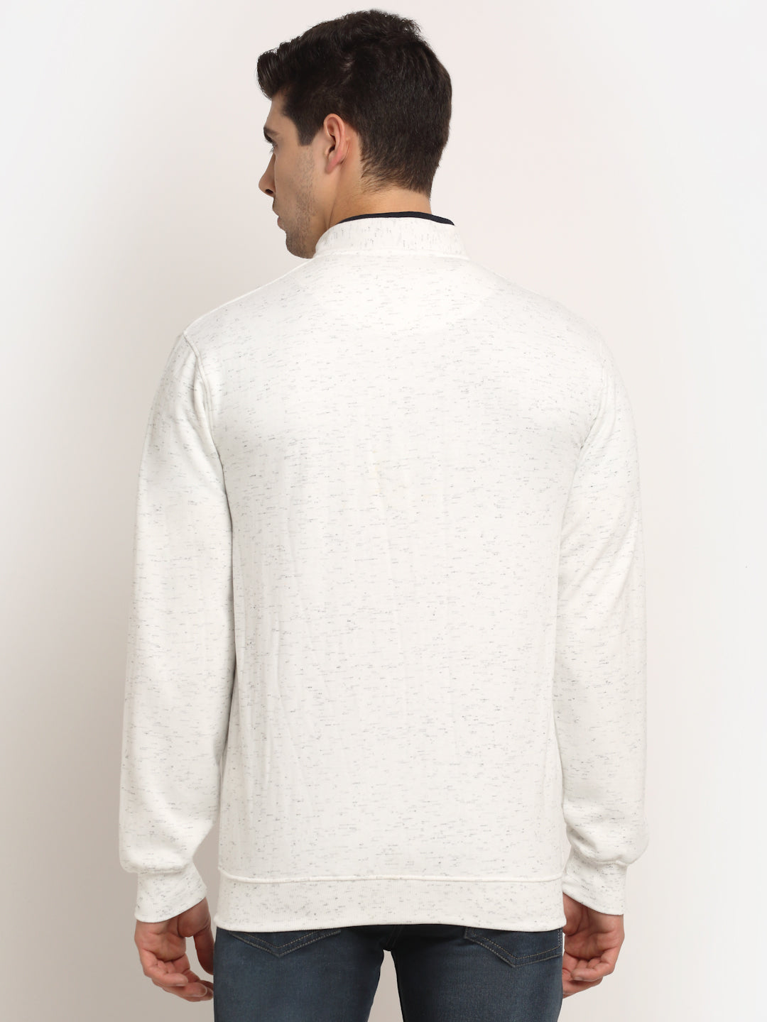 Cantabil Men's Off White Sweatshirt (6713011667083)