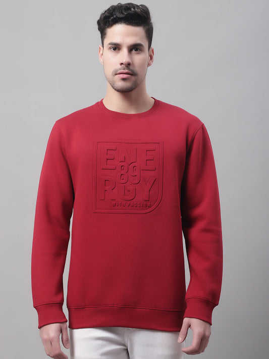 Cantabil Men Maroon Sweatshirt (7089024729227)